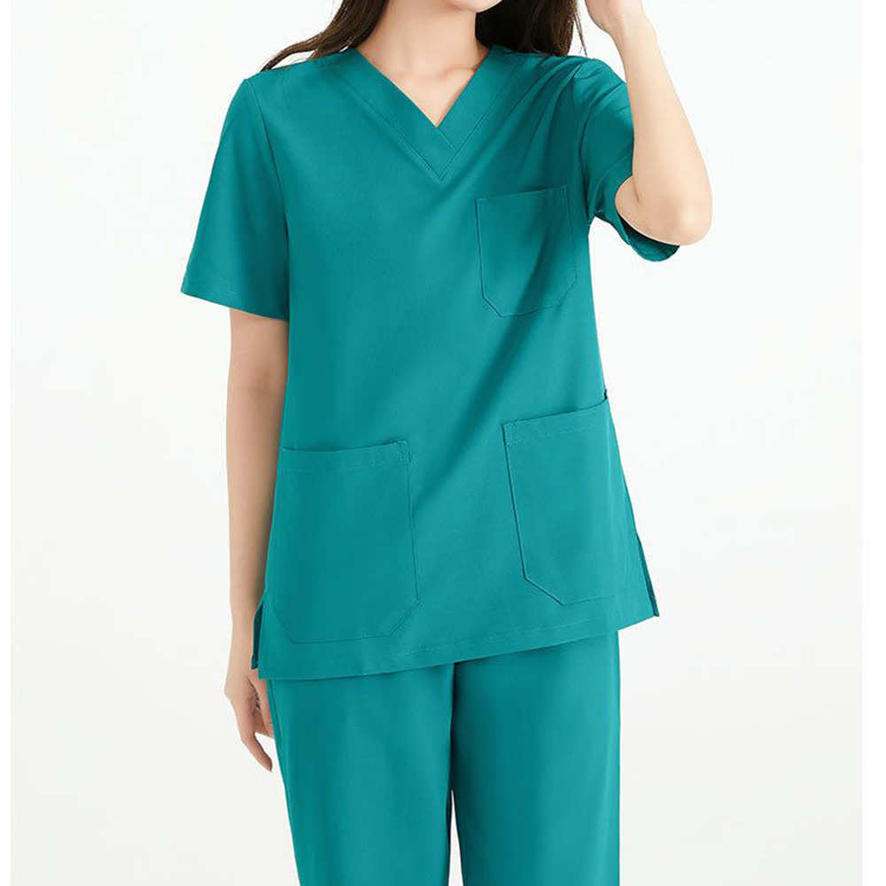 Medical Lab Coat - 女性用高級弾性トップス、パンツ、手術室医療用ブラシ、手術着