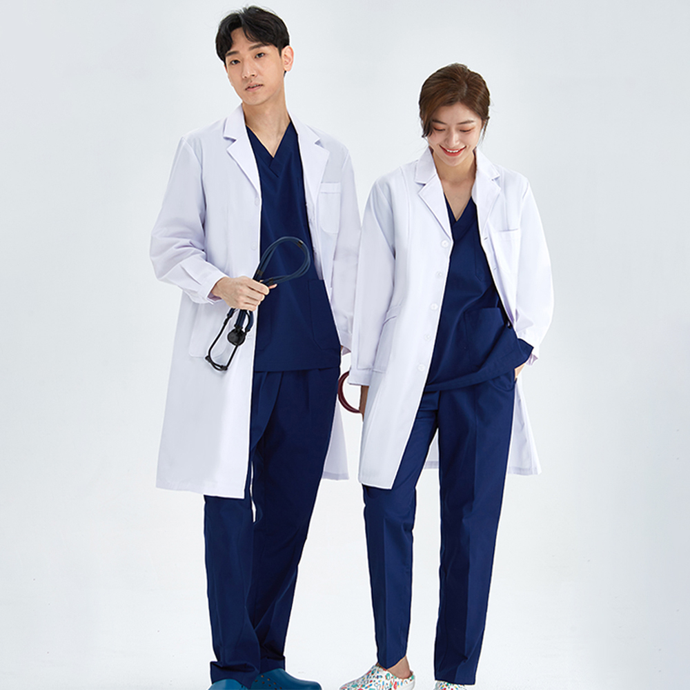 Medical Lab Coat - 男性と女性のための白い看護ユニフォーム,病院の実験室,薄い看護ユニフォーム,スパ,看護ユニフォーム,M-LKXSY