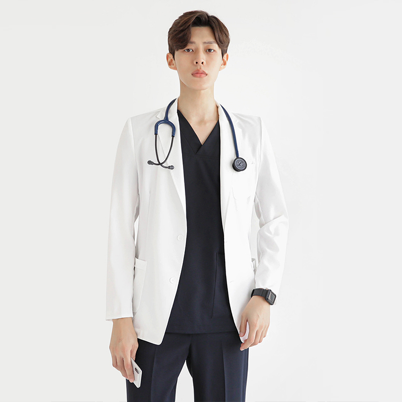 ユニセックス白衣長袖スーツジャケット医師作業服冬用アウターポ - Medical Lab Years のレビューと価格