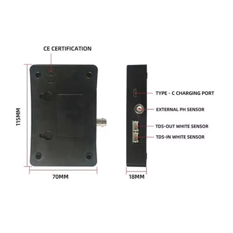 オンライン5 in 1 TDS/PH/温度/EC/湿度テスタ - Ph Meter のレビューと価格