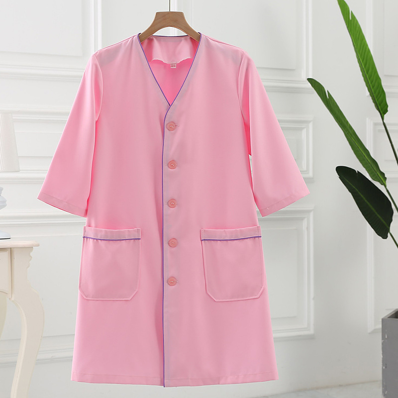 高品質の皮膚管理作業服白女性の半袖韓国コートスパマッサージセ - Medical Lab Coat のレビューと価格