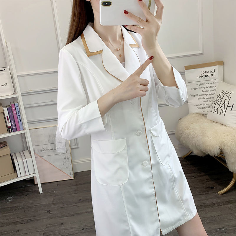 ビューティーマシンユニフォーム,ピンクの白,大きいサイズ,黒 - Medical Lab Coat のレビューと価格