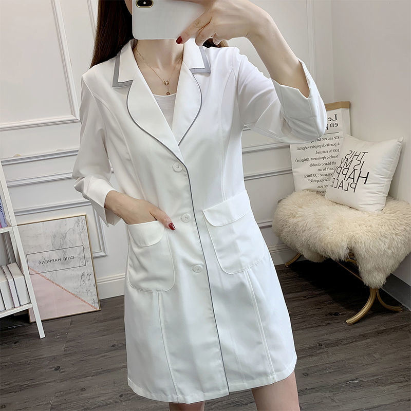 ビューティーマシンユニフォーム,ピンクの白,大きいサイズ,黒 - Medical Lab Coat のレビューと価格