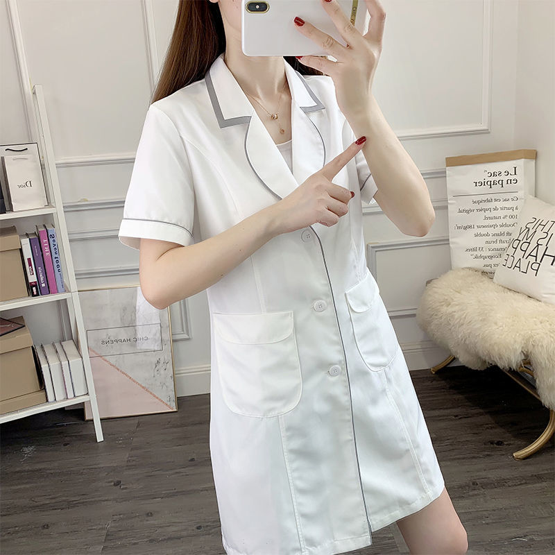 ビューティーマシンユニフォーム,ピンクの白,大きいサイズ,黒 - Medical Lab Coat のレビューと価格
