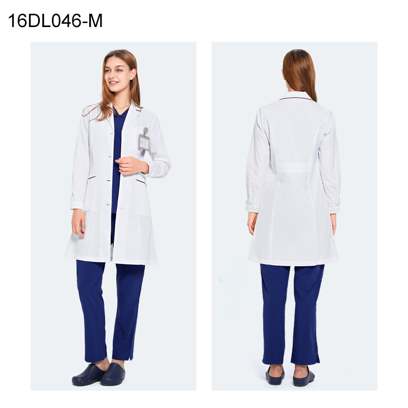 女性用長袖ラボユニフォーム,スパンデックスの伸縮性ワークアウ - Medical Lab Coat のレビューと価格