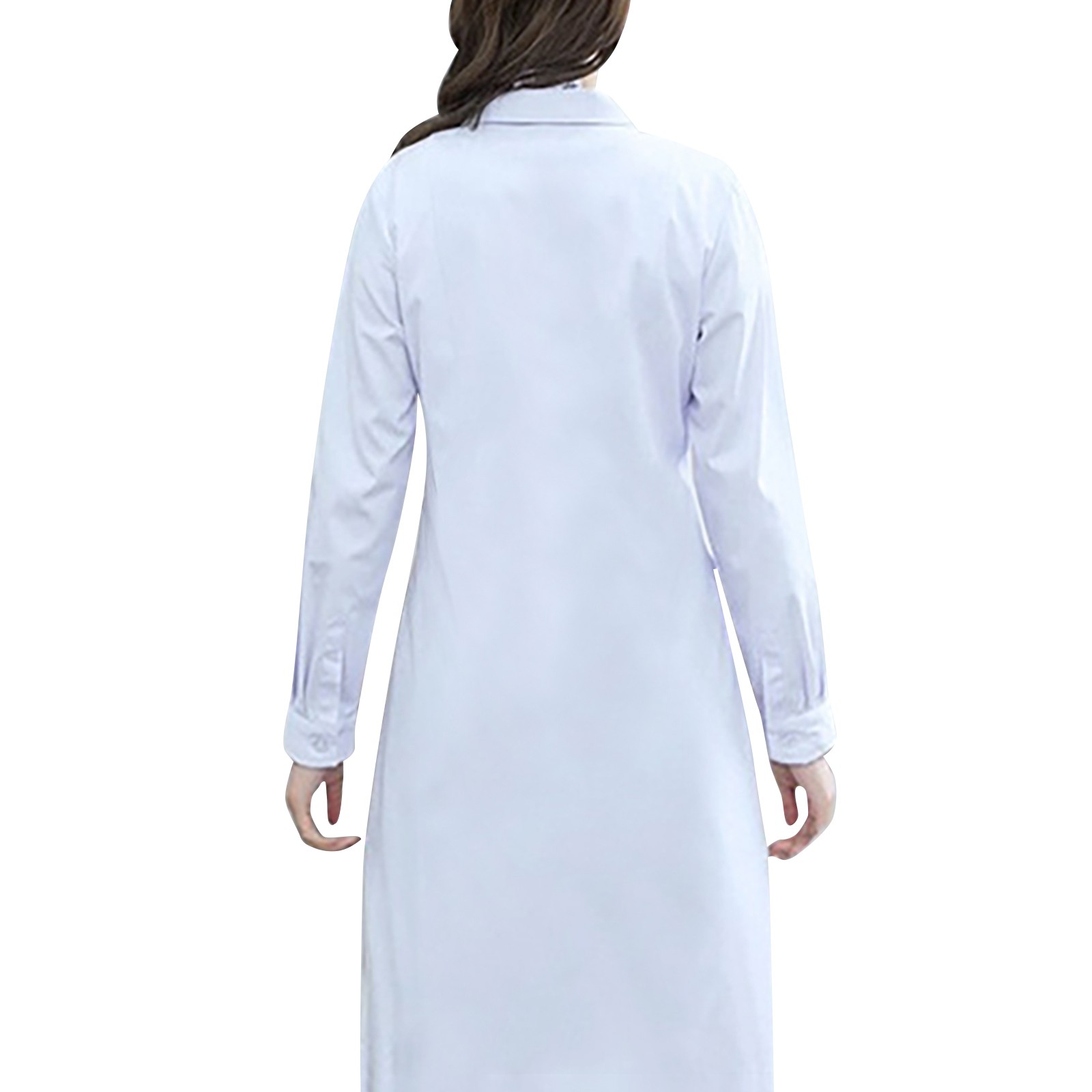 白衣女性男性学生化学ヘルスケア専門家ナース長袖ドクターワーク - Medical Lab Coat のレビューと価格