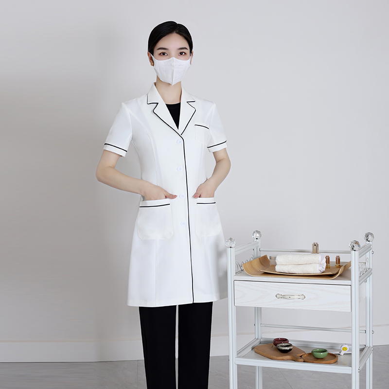半袖白白衣医療美容ナース制服女性用フィットハイエンドドクター - Medical Lab Years のレビューと価格