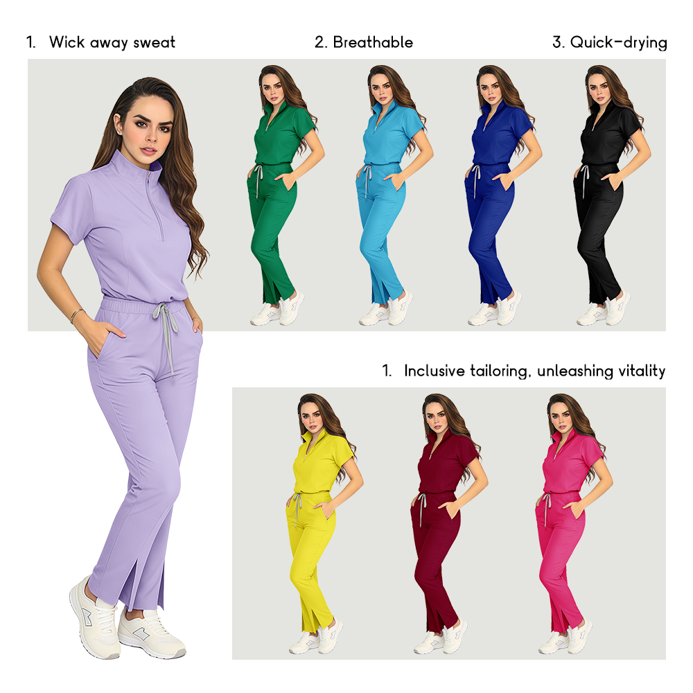 医療用トップパンツ医療服女性用ワークセット医師スパサロン手術 - Medical Lab Coat のレビューと価格
