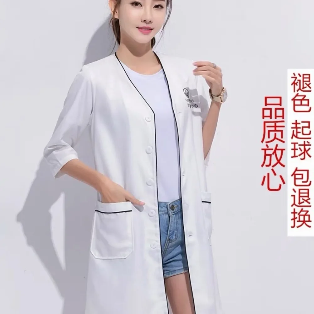 カスタムロゴ入り美容ユニフォーム、美容師、スキンマネージャー - Medical Lab Coat のレビューと価格