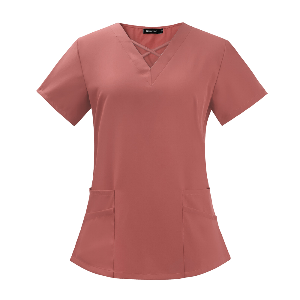 ファッションヘルスケアナースブラウスナース服 Tシャツ V  - Medical Lab Coat のレビューと価格