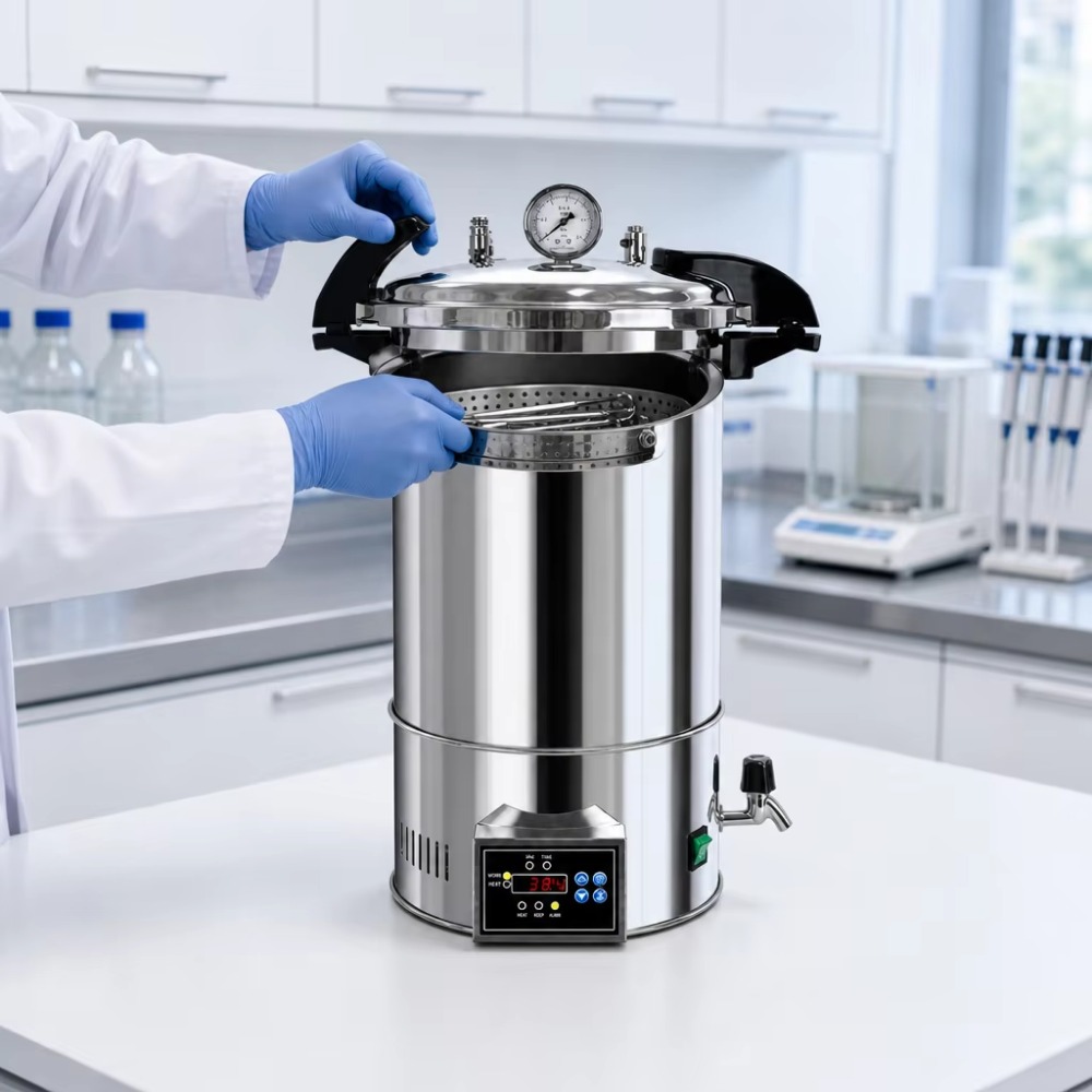 24Lデジタルオートクレーブ蒸気滅菌器、クイックオープン型、 - Medical Laboratory のレビューと価格