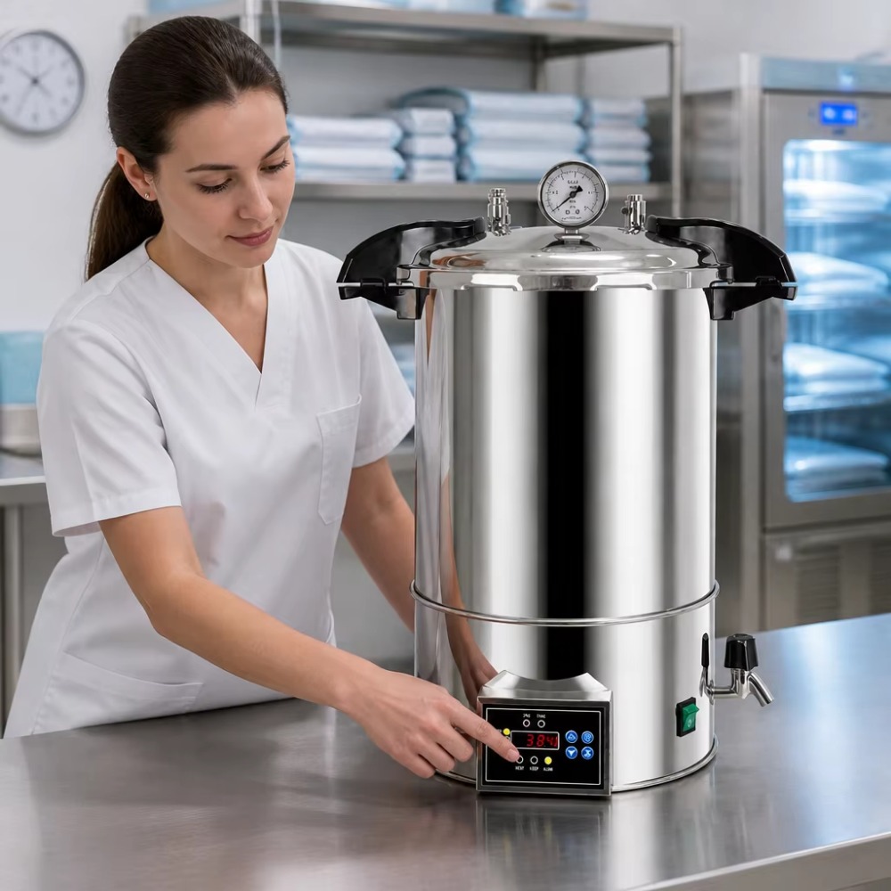 24Lデジタルオートクレーブ蒸気滅菌器、クイックオープン型、 - Medical Laboratory のレビューと価格